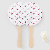 Cherry Aesthetic Cherries Pattern White Wedding Handwaaier (Voorkant en achterkant)