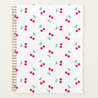 Cherry Aesthetics Cherry Pattern White