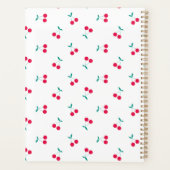 Cherry Aesthetics Cherry Pattern White Planner (Achterkant)