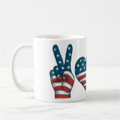Cherry American Flag Coquette op 4 juli Koffiemok (Links)