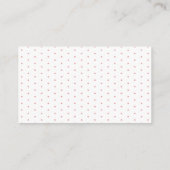 Cherry and Pink Ribbon Baby shower Boeken voor Bab Informatiekaartje (Achterkant)