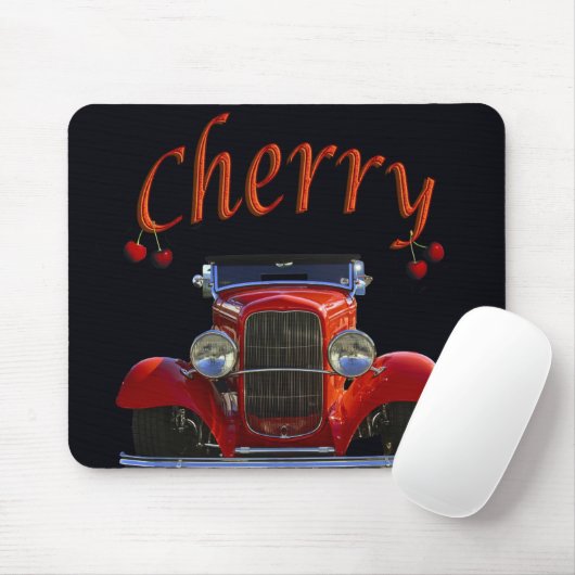 "Cherry Antiek Automobile" Muismat (Met muis)