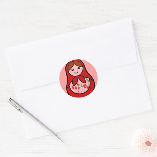Cherry Babuska Stickers (Envelop)