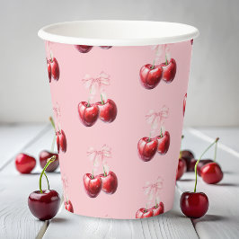 Cherry Baby shower Baby shower Papieren Bekers