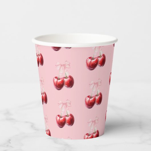 Cherry Baby shower Baby shower Papieren Bekers (Voorkant)