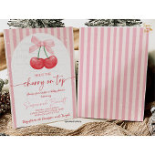 Cherry Baby Shower Cherry on Top Kaart