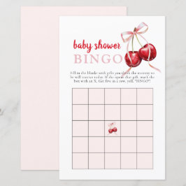 Cherry Baby shower Gift Bingo Activiteit Spel