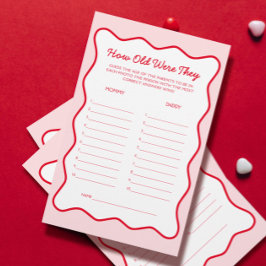 Cherry Baby shower Guess The Age spel