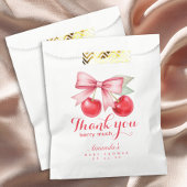 Cherry Baby shower gunstzak – Bedankt Design Bedankzakje