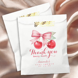 Cherry Baby shower gunstzak – Bedankt Design Bedankzakje