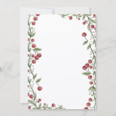 Cherry Baby Shower Invitation Kaart (Achterkant)