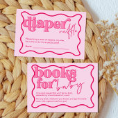 Cherry Baby shower Luier Raffle Enclosure Kaart