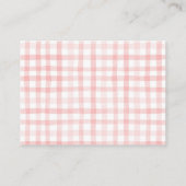 Cherry Baby shower Luier Raffle Ticket Informatiekaartje (Achterkant)