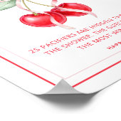 Cherry Baby shower Pacifier Hunt Spelbord Poster (Hoek)