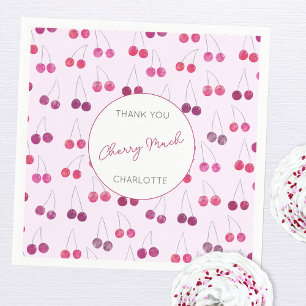 Cherry Baby shower Pink Servet