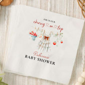 Cherry Baby shower servetten - Elegante Waterverf