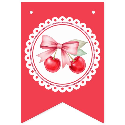 Cherry Baby shower Welkom Banner Decoratie (Tweede vlag)