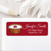 Cherry Bakewell Tart British Food Bakery Café Etiket (Insitu)