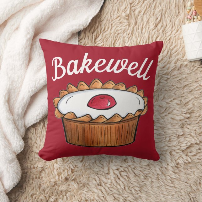Cherry Bakewell Tart British Food UK Pastry Baking Kussen (Deken)