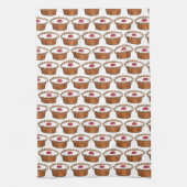 Cherry Bakewell Tart British Food UK Pastry Baking Theedoek (Verticaal)