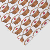 Cherry Bakewell Tart British Food UK Pastry Baking Tissuepapier (Detail)