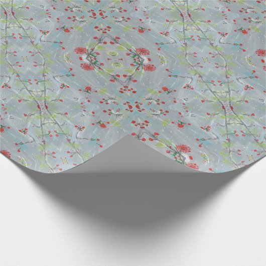 Cherry Berries Gift Wrap Cadeaupapier (Hoek)