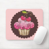 Cherry Berry Cupcake Mousepad TBA Muismat (Met muis)