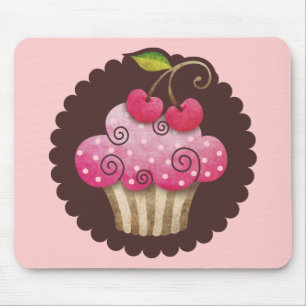 Cherry Berry Cupcake Mousepad TBA Muismat