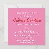 Cherry Berry Delight met Square naamplaat Kaart (Achterkant)