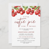 Cherry Berry Sweet Baby shower Kaart (Voorkant)