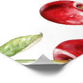 Cherry Berry Sweet Baby shower Welkomstbord Poster (Hoek)