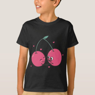 Cherry Beste Vriend Meisje Vriendin Smile Twin Ber T-shirt