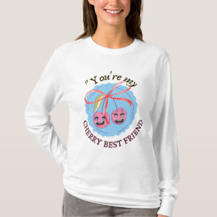 CHERRY BESTE VRIEND T-SHIRT