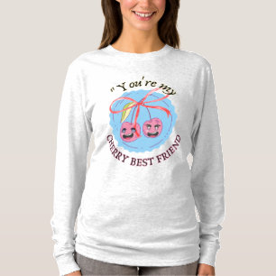 CHERRY BESTE VRIEND T-SHIRT