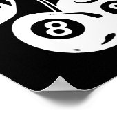 Cherry Billiards - Stijlvolle Pool Game Poster (Hoek)