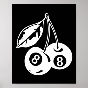 Cherry Billiards - Stijlvolle Pool Game Poster