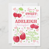 Cherry Birthday Kaart (Voorkant)