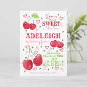 Cherry Birthday Kaart (Staand voorkant)