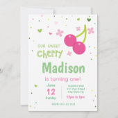 Cherry Birthday - uitnodiging (Voorkant)