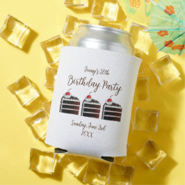 Cherry Black Forest Cake Slice Birthday Party Food Blikjeskoeler