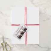 Cherry Black Forest Cake Slice Birthday Party Food Cadeaulabel (Met Touw)