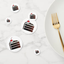 Cherry Black Forest Cake Slice Birthday Party Food