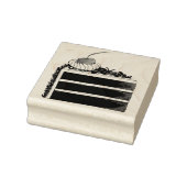 Cherry Black Forest Cake Slice Birthday Party Food Rubberstempel (Stempel)