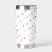 Cherry Bliss RVS Reisdrinkbeker Geïsoleerde Drinkbeker (Voorkant)