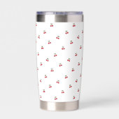 Cherry Bliss Stainless Steel Travel Tumbler Geïsoleerde Drinkbeker (Achterkant)