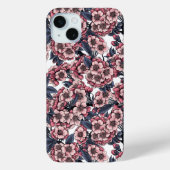 Cherry bloesem in roze en blauw Case-Mate iPhone case (Achterkant)