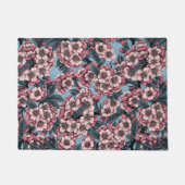 Cherry bloesem in roze en blauw deurmat (Voorkant)