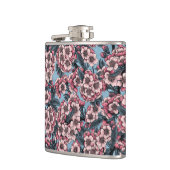 Cherry bloesem in roze en blauw heupfles (Links)