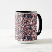 Cherry bloesem in roze en blauw mok (Voorkant rechts)