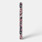 Cherry bloesem in roze en blauw samsung galaxy hoesje (Linkerkant)